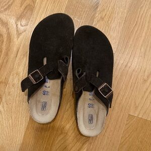 Birkenstock Boston Mocha Suede